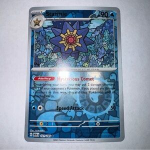 Starmie Reverse Holo NM 121/165 Scarlet & Violet 151 Pokemon Card